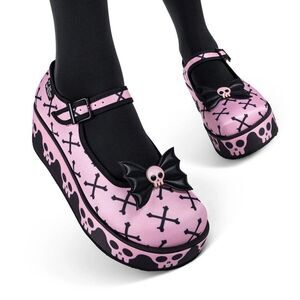 Pink Bones Hot Chocolate Mary Jane Platforms